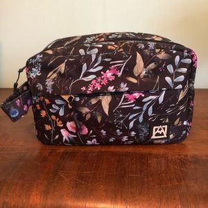 Avalanche floral makeup travel bag